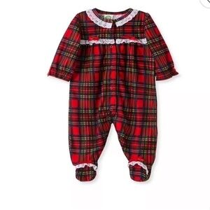 PLAID with Ruffle Footie